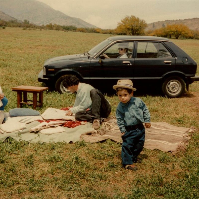 Un domingo en el cerro San Carlos de Apoquindo, de Rosamel Saldías, 1990